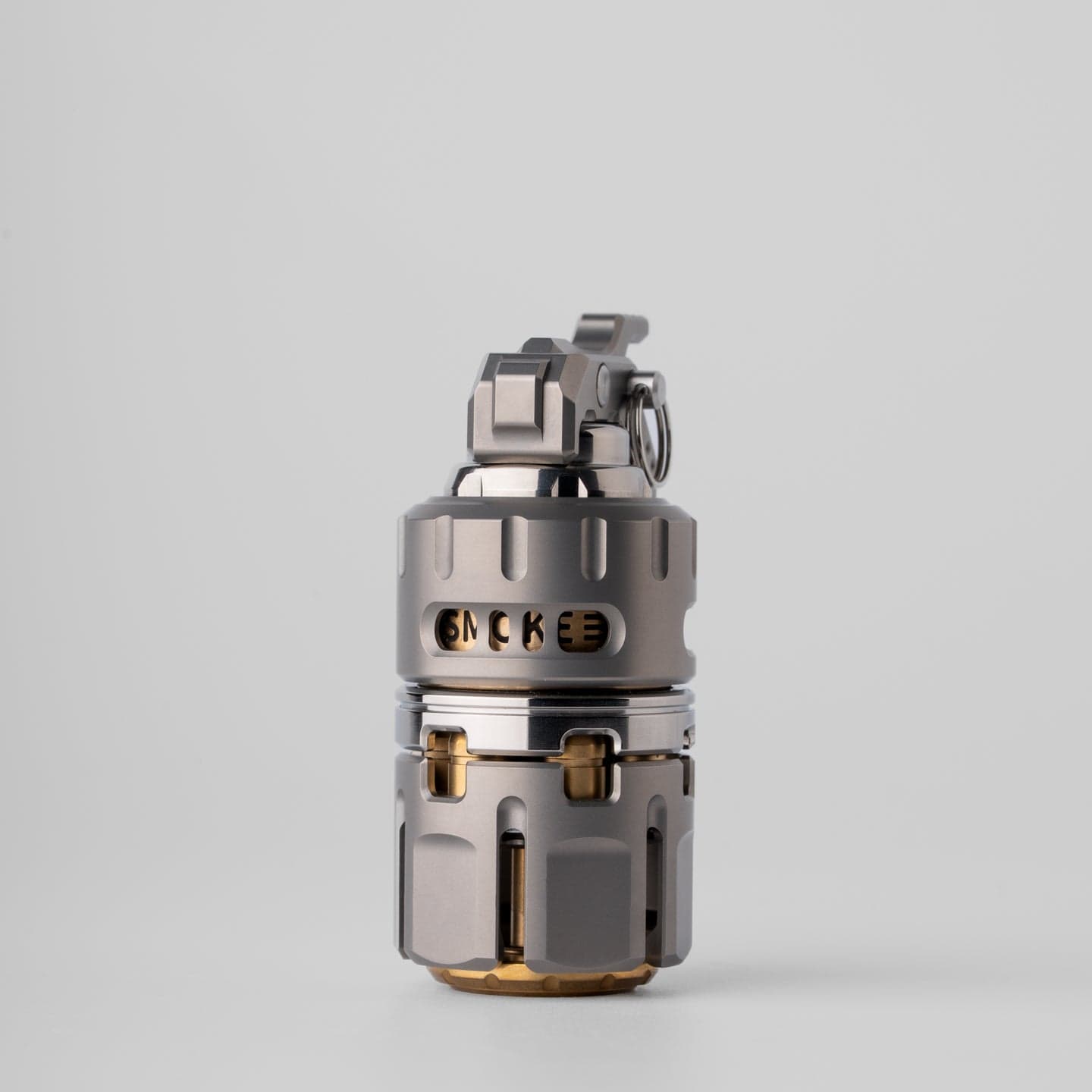 Tactile Slider – DJG Destroyer | Titanium Brass Zirconium EDC Push Slider
