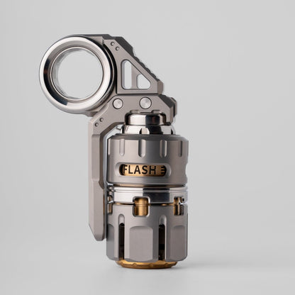 Tactile Slider – DJG Destroyer | Titanium Brass Zirconium EDC Push Slider