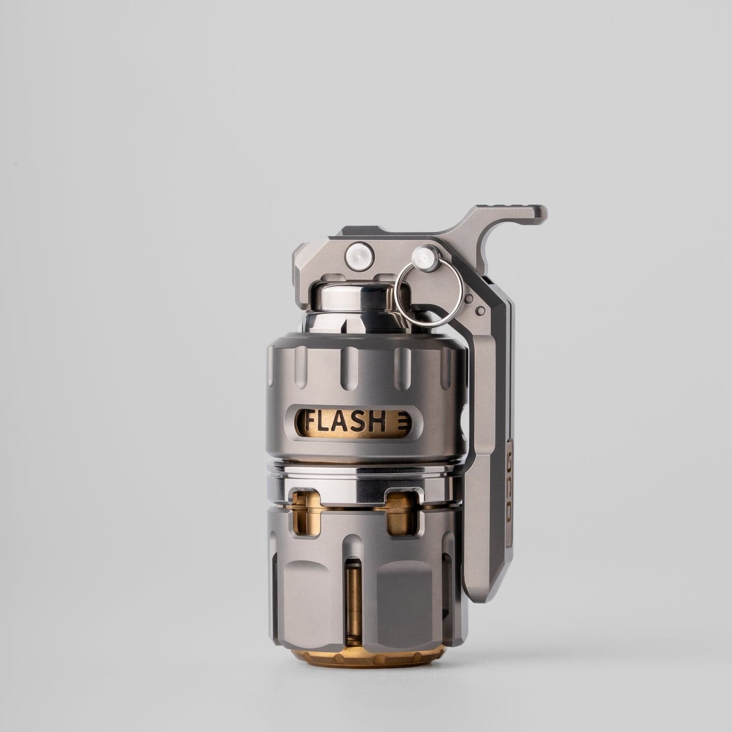 Tactile Slider – DJG Destroyer | Titanium Brass Zirconium EDC Push Slider