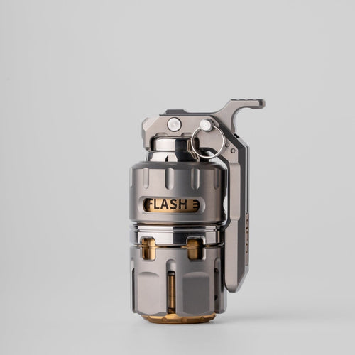 Tactile Slider – DJG Destroyer | Titanium Brass Zirconium EDC Push Slider