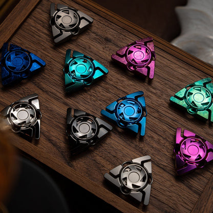 Fidget Slider – DP EDC Rift | Stainless Steel Titanium Zirconium Crystal EDC Push Slider