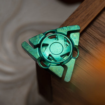 Fidget Slider – DP EDC Rift | Stainless Steel Titanium Zirconium Crystal EDC Push Slider