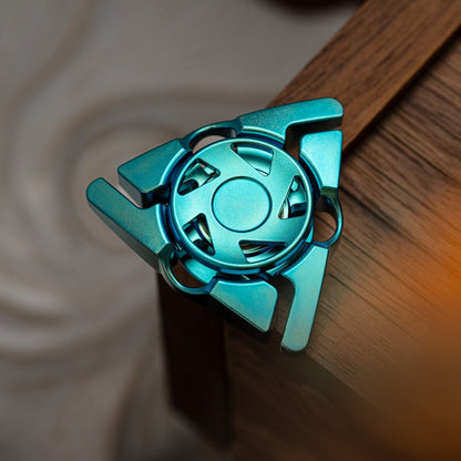 Fidget Slider – DP EDC Rift | Stainless Steel Titanium Zirconium Crystal EDC Push Slider