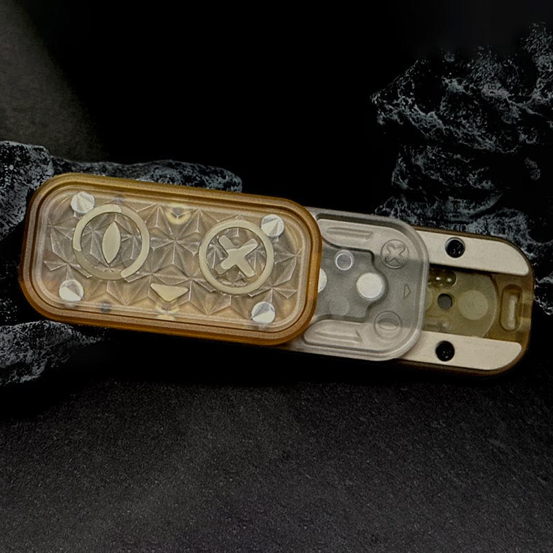 Push Slider EDC – EA EDC Schrödinger's Cat | Titanium Ultem PEI Cupronickel Mokuti Tactile Slider