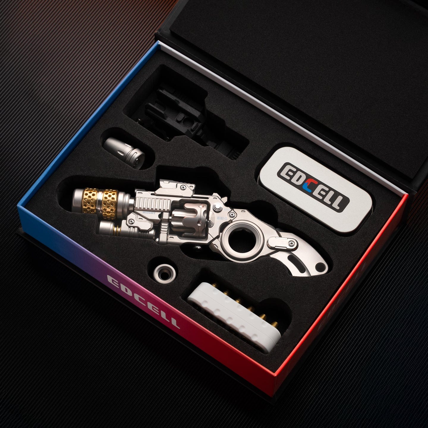 Tactile Slider – EDCell Breaker | Zirconium Titanium Carbon Fiber EDC Push Slider