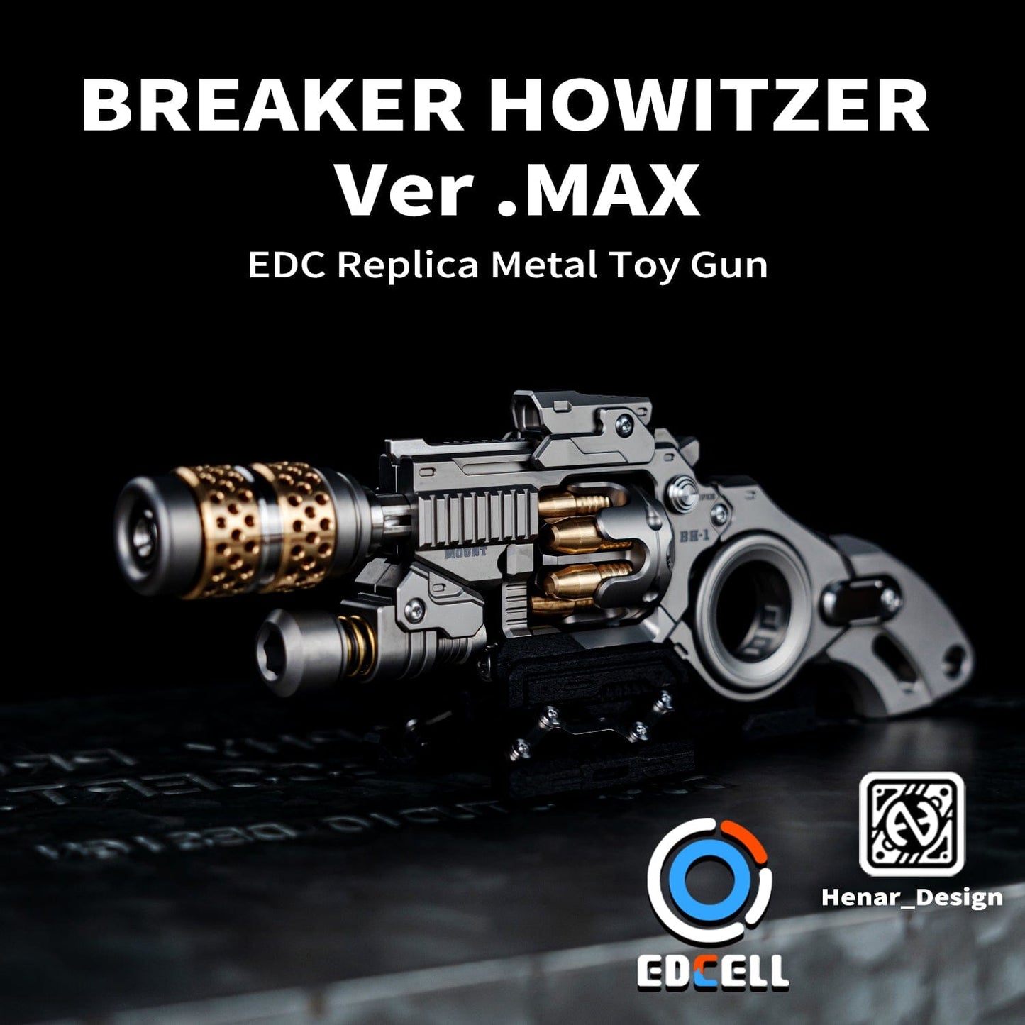 Tactile Slider – EDCell Breaker | Zirconium Titanium Carbon Fiber EDC Push Slider