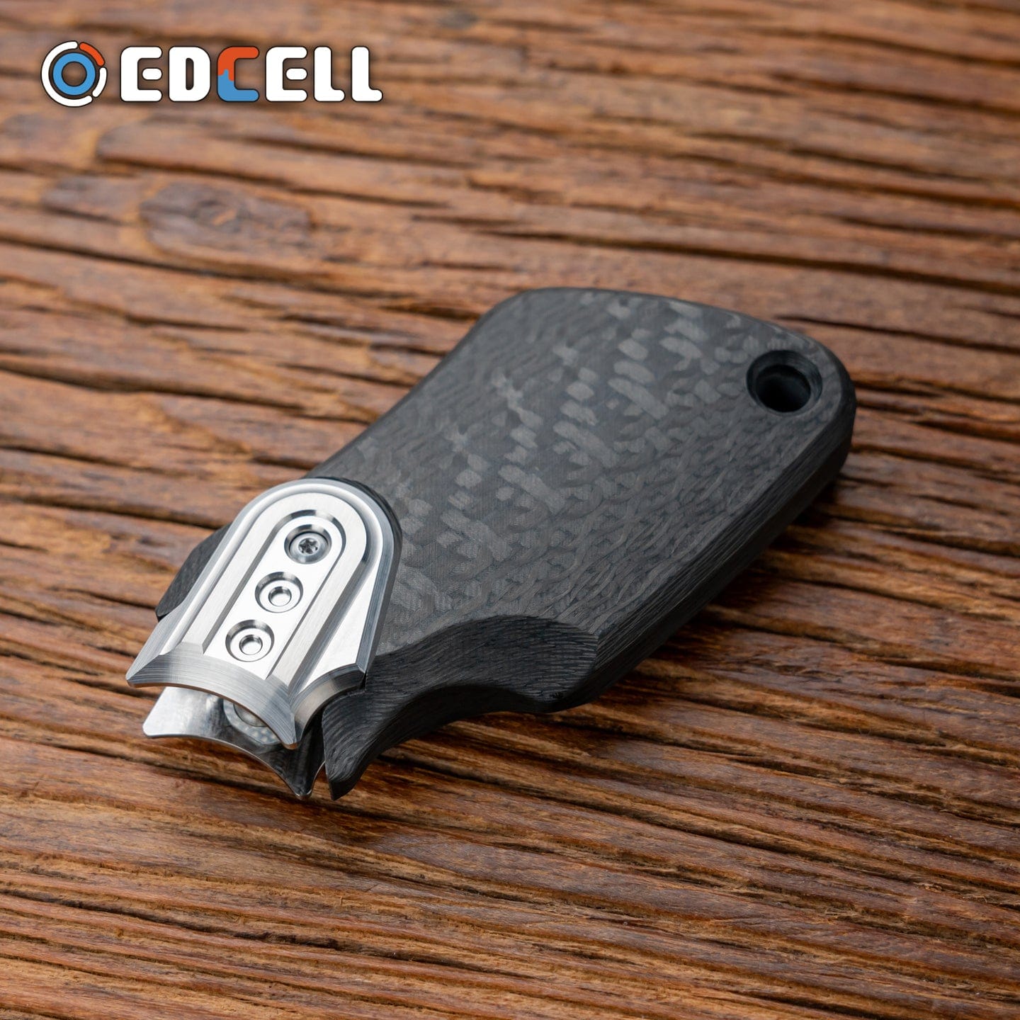 Tactile Slider – EDCell Breaker | Zirconium Titanium Carbon Fiber EDC Push Slider