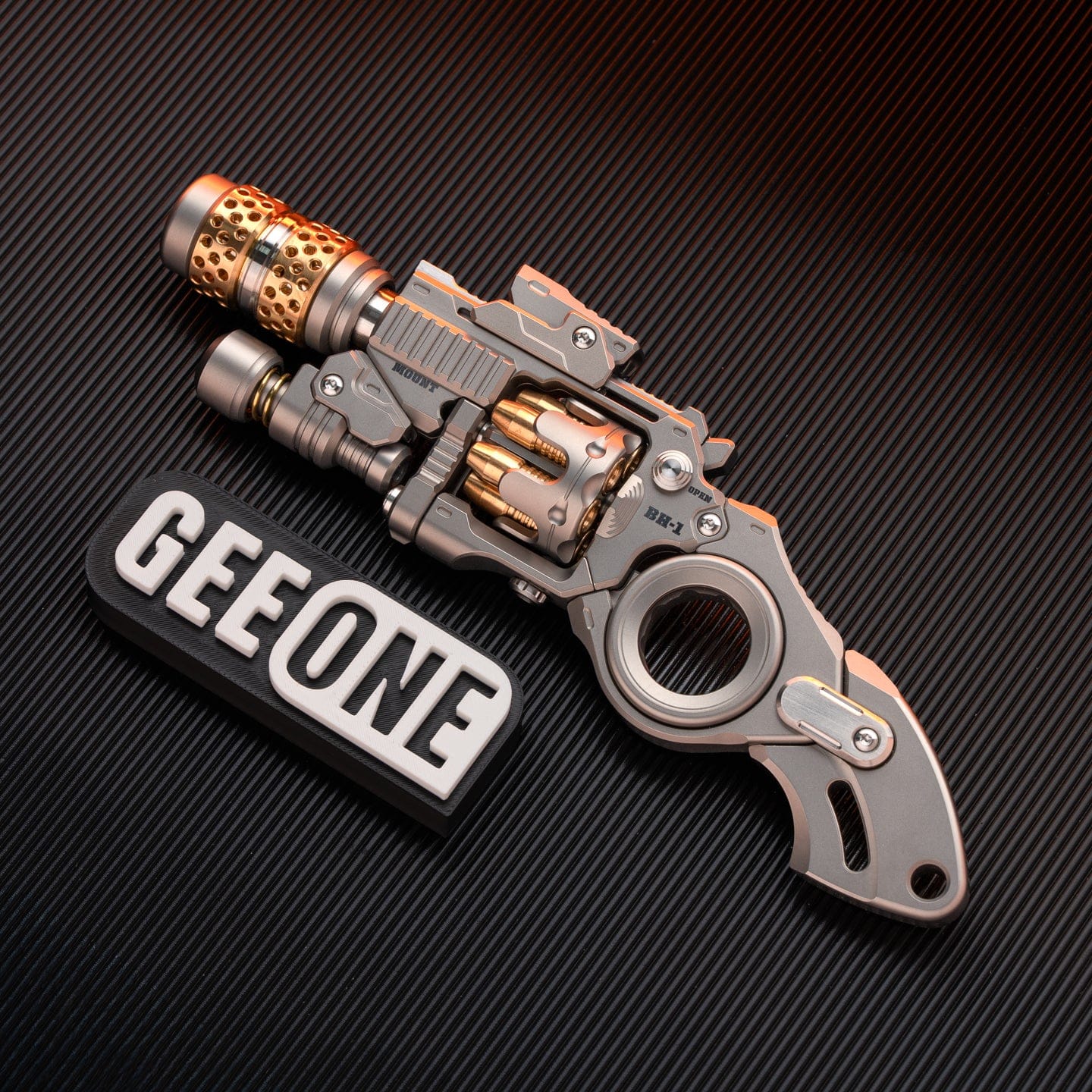 Tactile Slider – EDCell Breaker | Zirconium Titanium Carbon Fiber EDC Push Slider