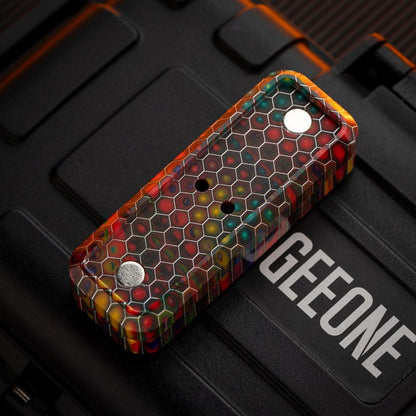 Fidget Slider – EVEN EDC Yellow Croaker | Stainless Steel Brass Zirconium Ultem PEI Copper Push Slider
