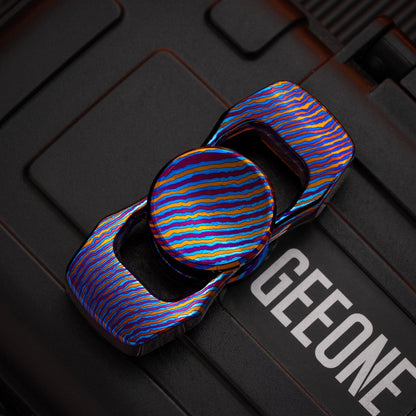 Fidget Slider EDC – Faith EDC Streamline | Stainless Steel Titanium Zirconium Mokuti Zircuti