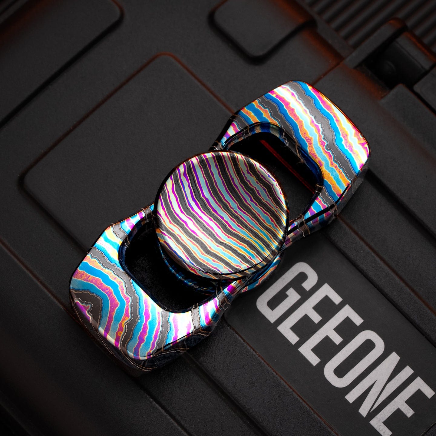 Fidget Slider EDC – Faith EDC Streamline | Stainless Steel Titanium Zirconium Mokuti Zircuti