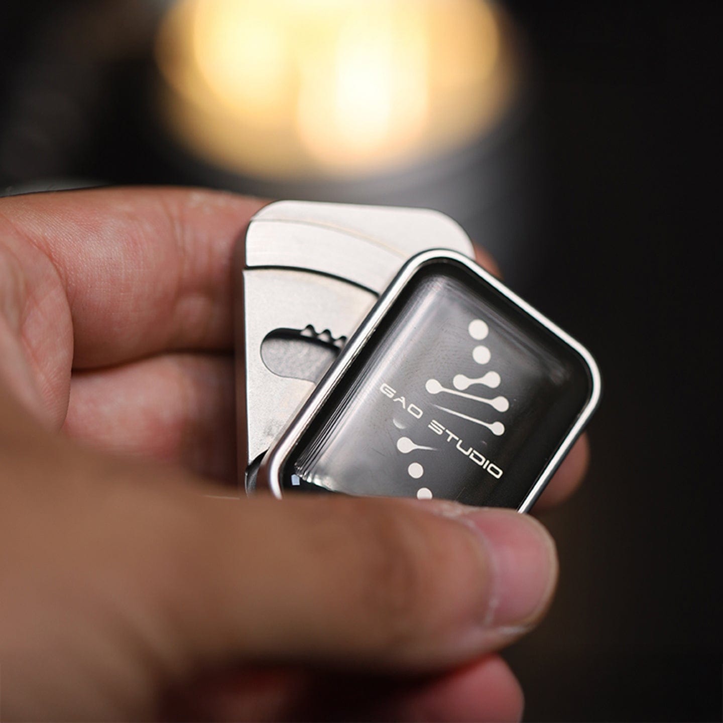 Fidget Coin – Gao Studio Energy Card | Stainless Steel Haptic EDC Worry Coin