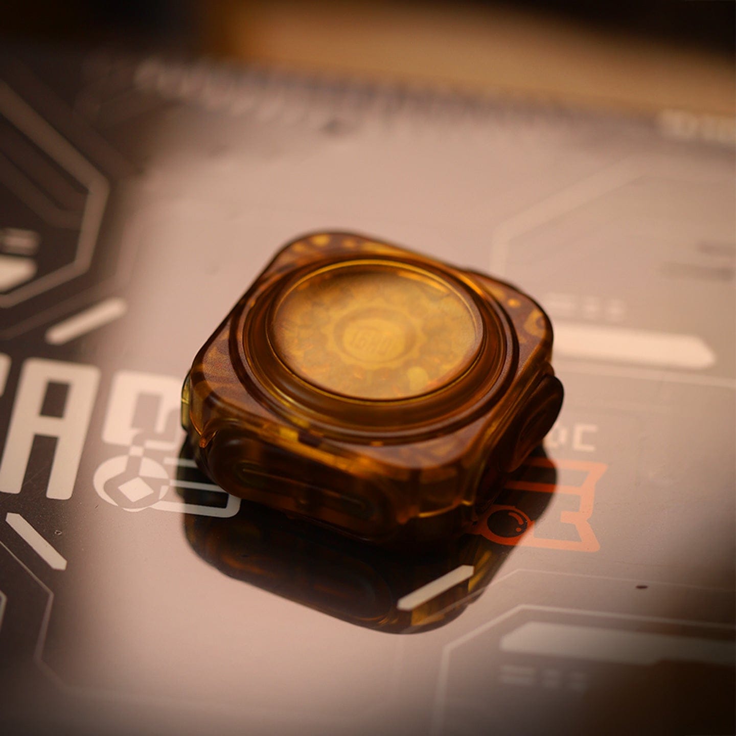 Gyroscope Toy – Gao Studio Fidget Master | PC Amber Titanium PEI EDC Spinner