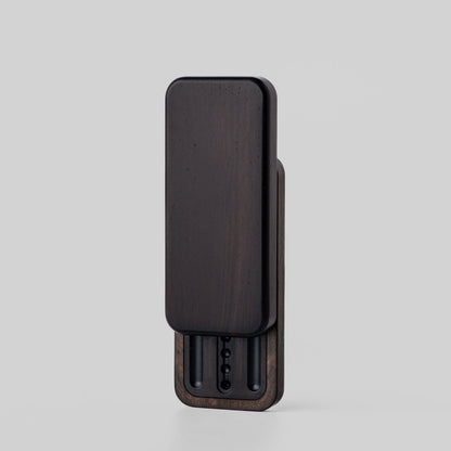 EDC Lanyard Bead – Gao Studio Rebound | Ebony Green Sandalwood Handcrafted Wood Pendant