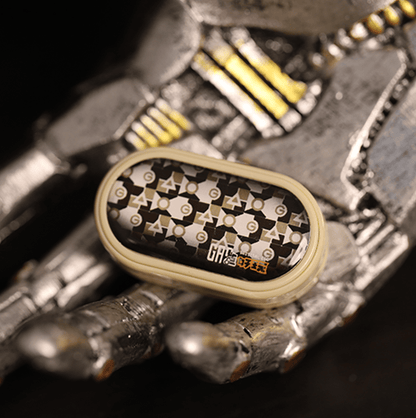 Fidget Slider – GAO Studio Rich Coin MIX | Ceramic PC Titanium EDC Push Slider