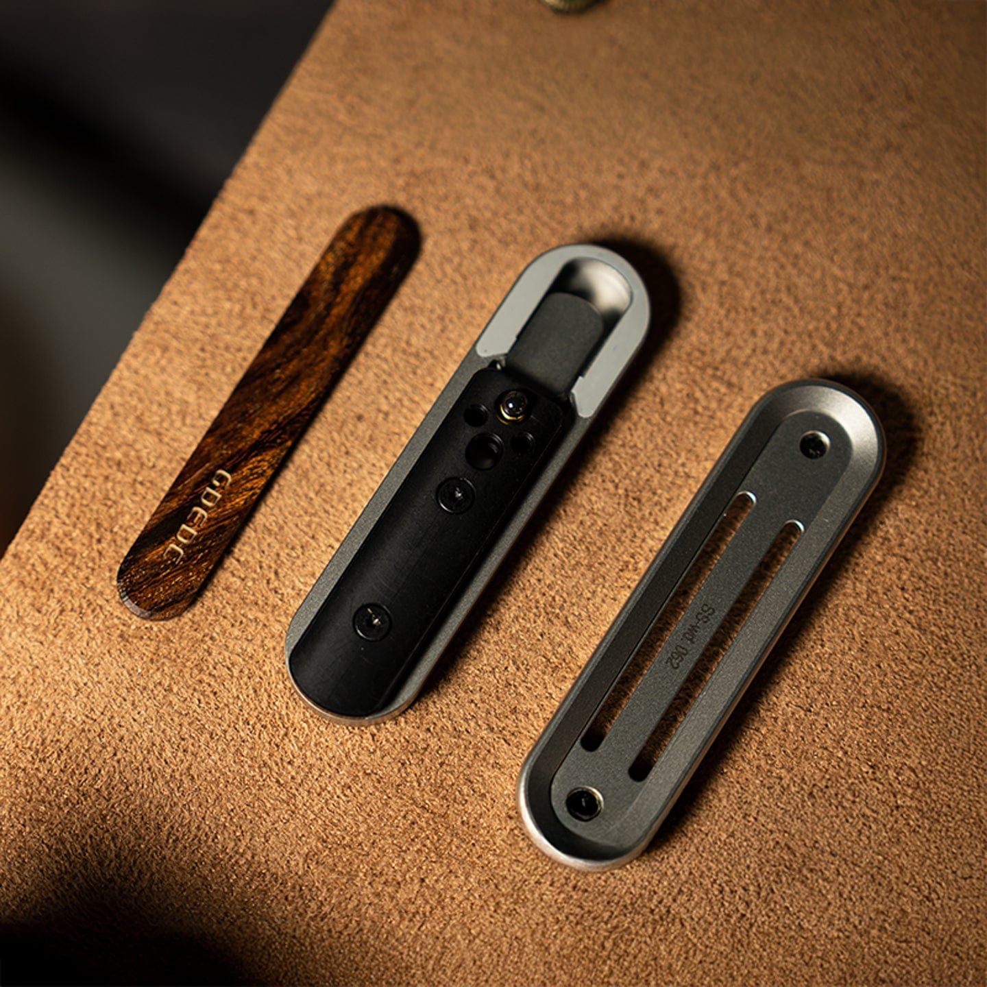 Slider Fidget Toy – GD EDC Seasoning Stick | Stainless Steel Wood PEI Ultem Custom Pattern