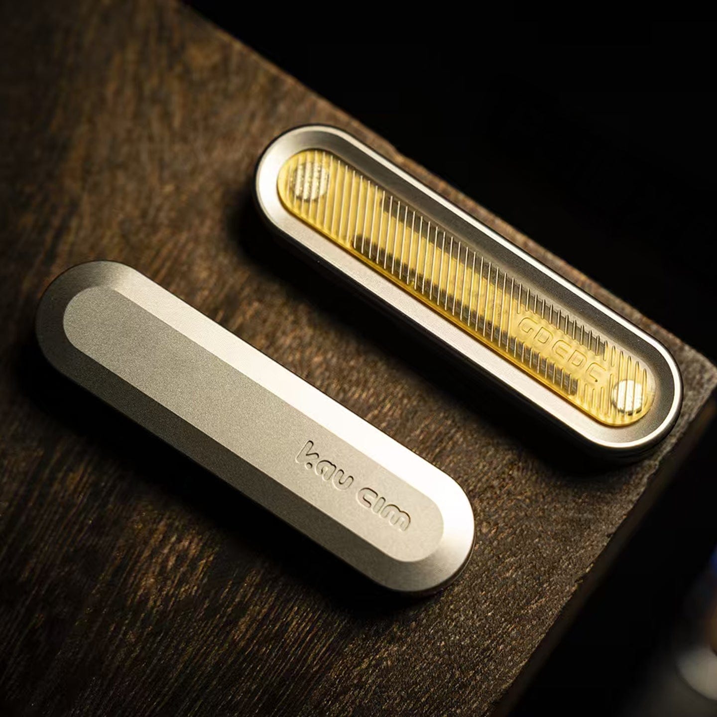 Slider Fidget Toy – GD EDC Seasoning Stick | Stainless Steel Wood PEI Ultem Custom Pattern