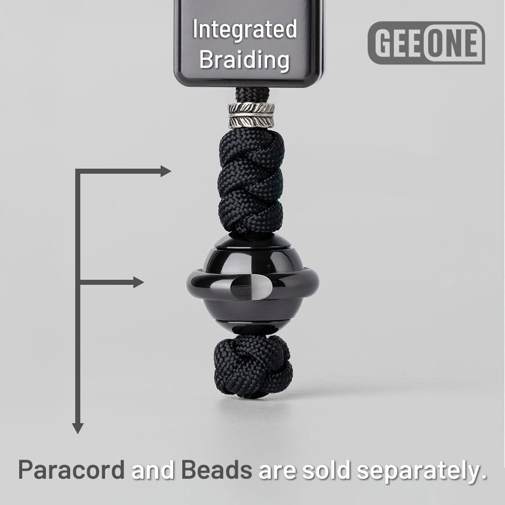 EDC Paracord Braiding Service – GEEOne | Atwood 550 Rope Titanium Tritium Bead Sterling Silver Kit