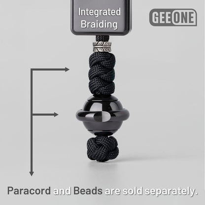 EDC Paracord Braiding Service – GEEOne | Atwood 550 Rope Titanium Tritium Bead Sterling Silver Kit