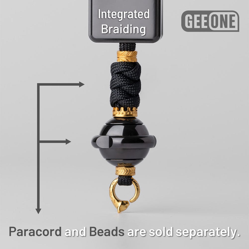 EDC Paracord Braiding Service – GEEOne | Atwood 550 Rope Titanium Tritium Bead Sterling Silver Kit
