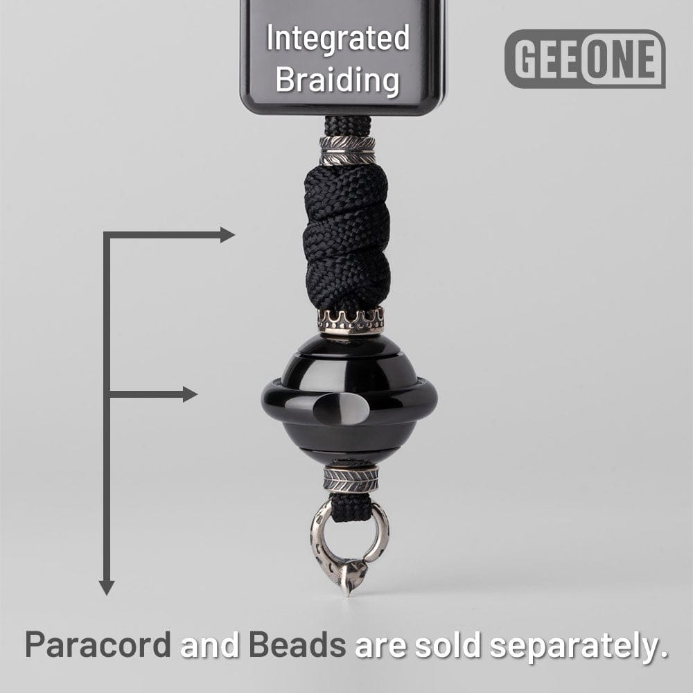 EDC Paracord Braiding Service – GEEOne | Atwood 550 Rope Titanium Tritium Bead Sterling Silver Kit