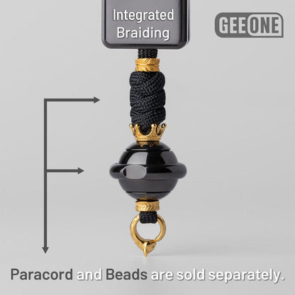 EDC Paracord Braiding Service – GEEOne | Atwood 550 Rope Titanium Tritium Bead Sterling Silver Kit
