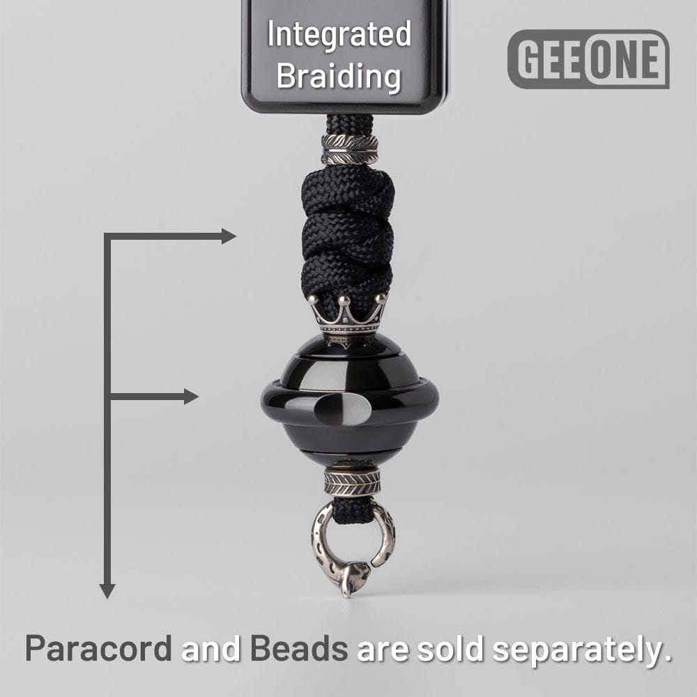 EDC Paracord Braiding Service – GEEOne | Atwood 550 Rope Titanium Tritium Bead Sterling Silver Kit