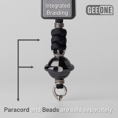 EDC Paracord Braiding Service – GEEOne | Atwood 550 Rope Titanium Tritium Bead Sterling Silver Kit