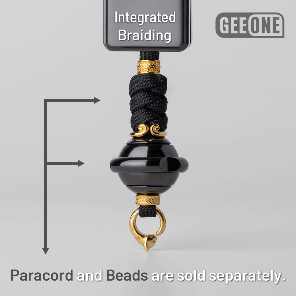 EDC Paracord Braiding Service – GEEOne | Atwood 550 Rope Titanium Tritium Bead Sterling Silver Kit