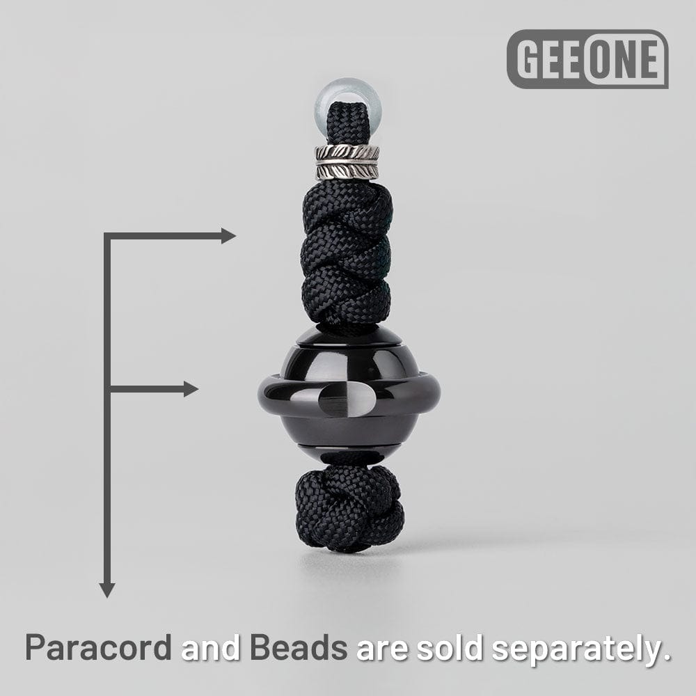 EDC Paracord Braiding Service – GEEOne | Atwood 550 Rope Titanium Tritium Bead Sterling Silver Kit