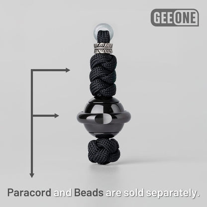 EDC Paracord Braiding Service – GEEOne | Atwood 550 Rope Titanium Tritium Bead Sterling Silver Kit