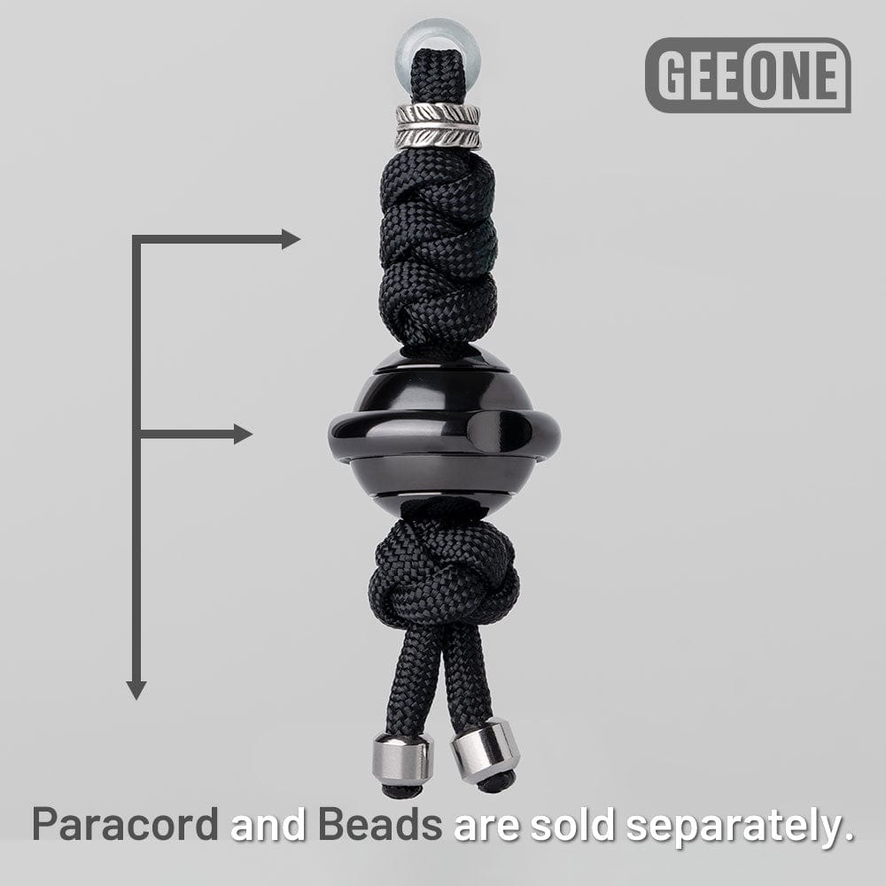 EDC Paracord Braiding Service – GEEOne | Atwood 550 Rope Titanium Tritium Bead Sterling Silver Kit