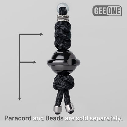 EDC Paracord Braiding Service – GEEOne | Atwood 550 Rope Titanium Tritium Bead Sterling Silver Kit