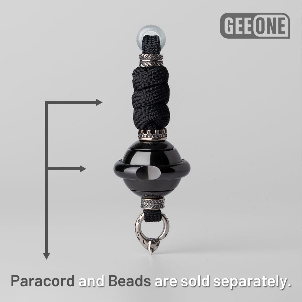EDC Paracord Braiding Service – GEEOne | Atwood 550 Rope Titanium Tritium Bead Sterling Silver Kit