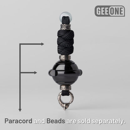 EDC Paracord Braiding Service – GEEOne | Atwood 550 Rope Titanium Tritium Bead Sterling Silver Kit