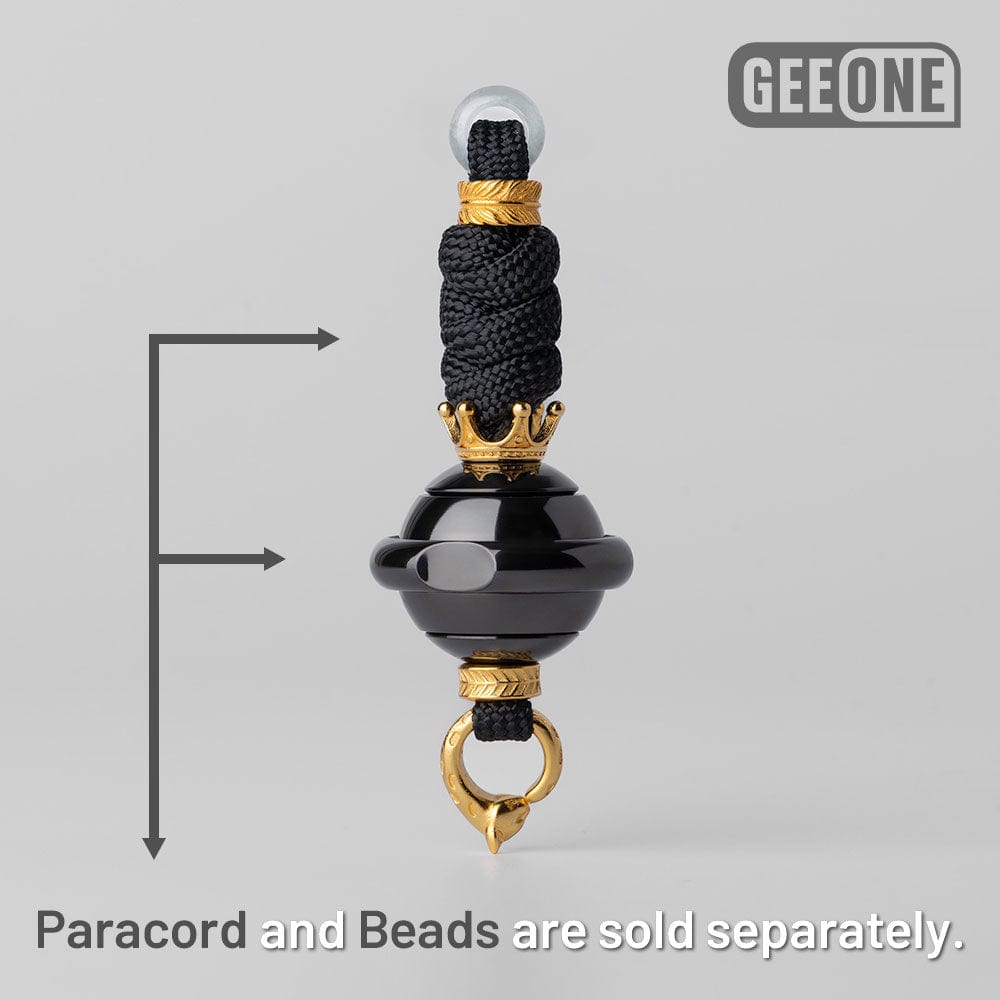 EDC Paracord Braiding Service – GEEOne | Atwood 550 Rope Titanium Tritium Bead Sterling Silver Kit