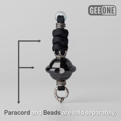 EDC Paracord Braiding Service – GEEOne | Atwood 550 Rope Titanium Tritium Bead Sterling Silver Kit