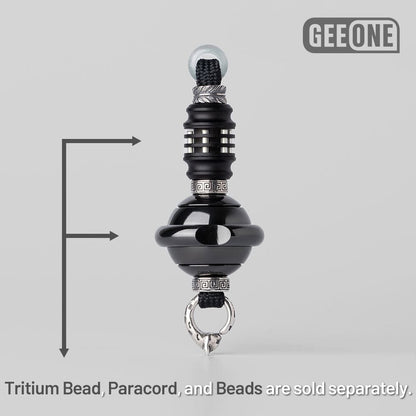 EDC Paracord Braiding Service – GEEOne | Atwood 550 Rope Titanium Tritium Bead Sterling Silver Kit