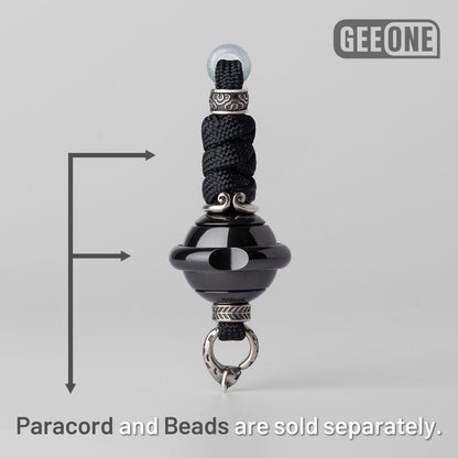 EDC Paracord Braiding Service – GEEOne | Atwood 550 Rope Titanium Tritium Bead Sterling Silver Kit