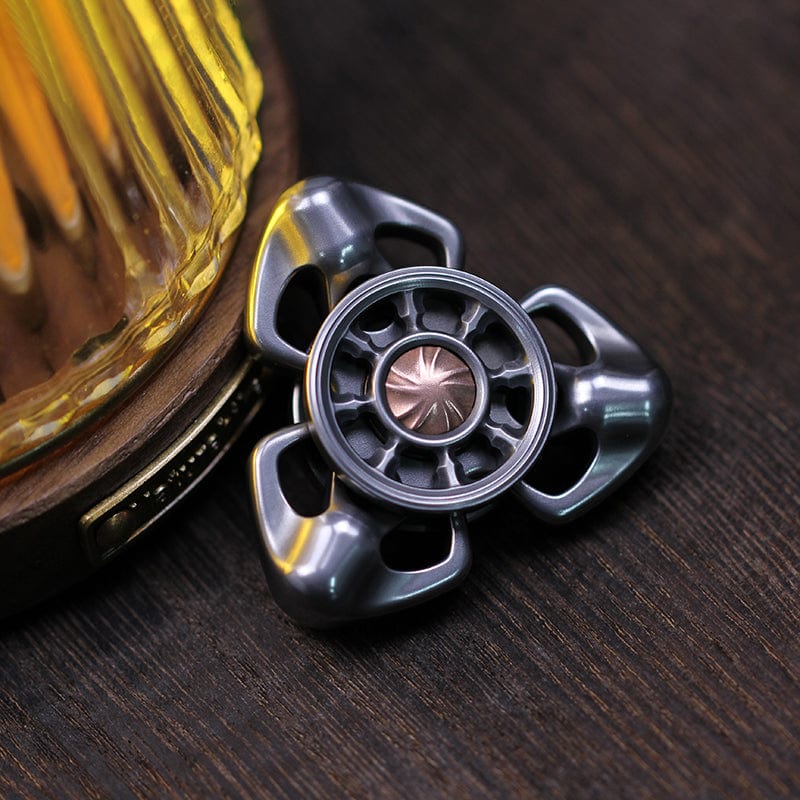 Spinning Top – Chimago Exorcism | Stainless Steel Copper Zirconium Damascus EDC Spinner