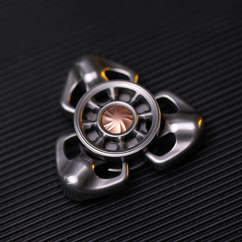 Spinning Top – Chimago Exorcism | Stainless Steel Copper Zirconium Damascus EDC Spinner