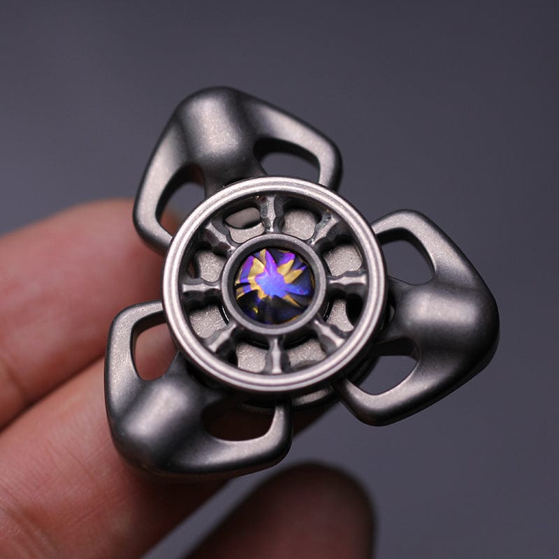 Spinning Top – Chimago Exorcism | Stainless Steel Copper Zirconium Damascus EDC Spinner