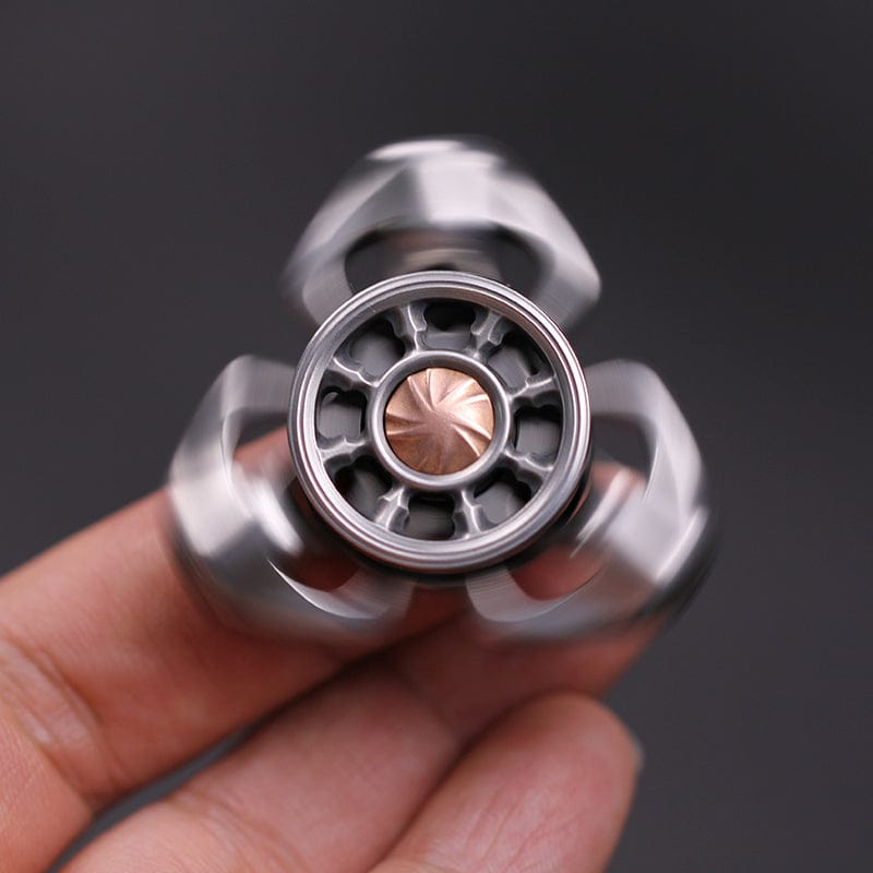 Spinning Top – Chimago Exorcism | Stainless Steel Copper Zirconium Damascus EDC Spinner