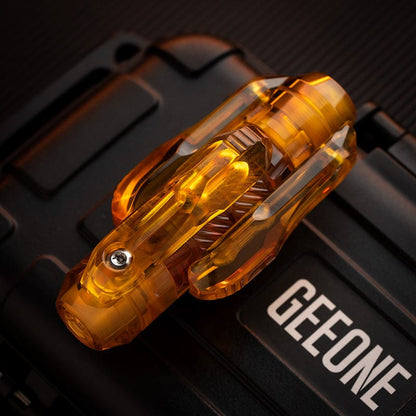 Mechanical Slider – GEEOne Lazer | Titanium Stainless Steel PEI Superconductor EDC Push Slider