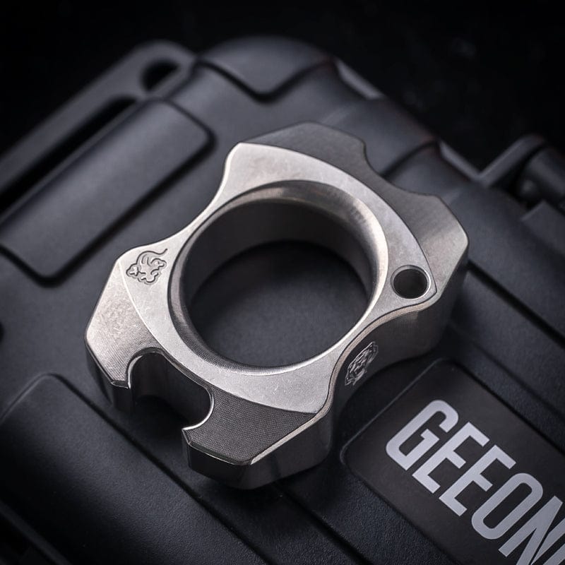 Pocket Tool – KASFLY Single Knuckle Duster | Titanium Zirconium Bronze EDC Multi Tool