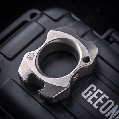 Pocket Tool – KASFLY Single Knuckle Duster | Titanium Zirconium Bronze EDC Multi Tool