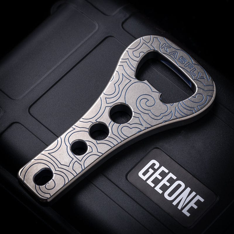 Pocket Tool – KASFLY Single Knuckle Duster | Titanium Zirconium Bronze EDC Multi Tool