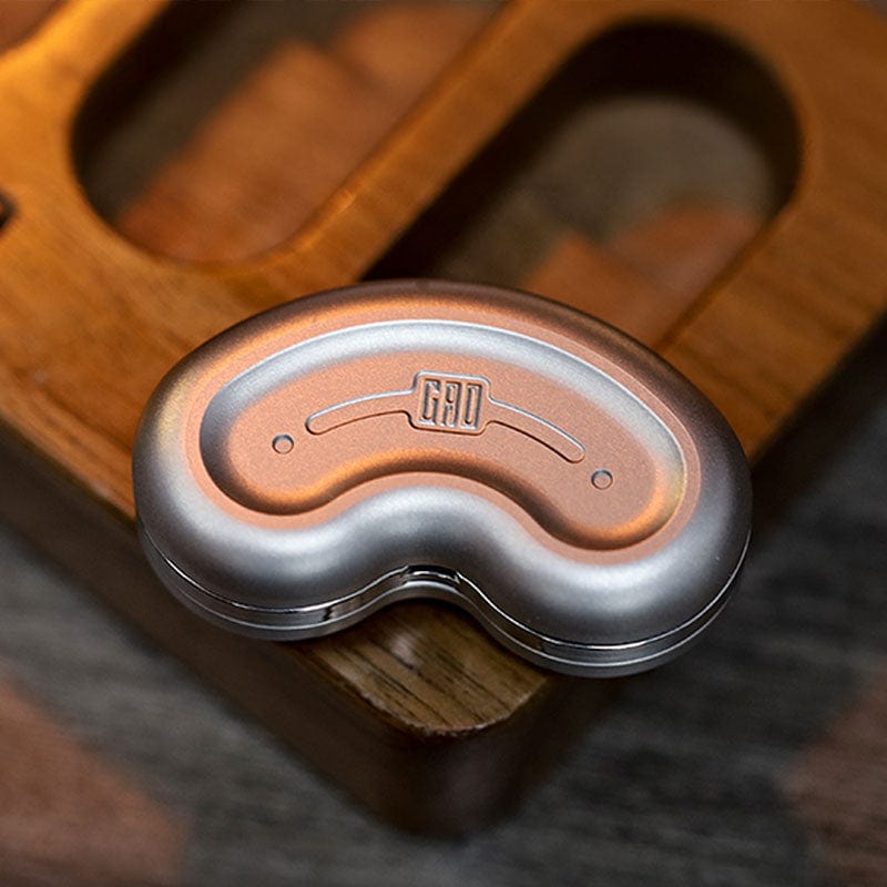 Fidget Slider EDC – GEEOne Sonic Cashew | Stainless Steel Titanium Tuning Fork Push Slider