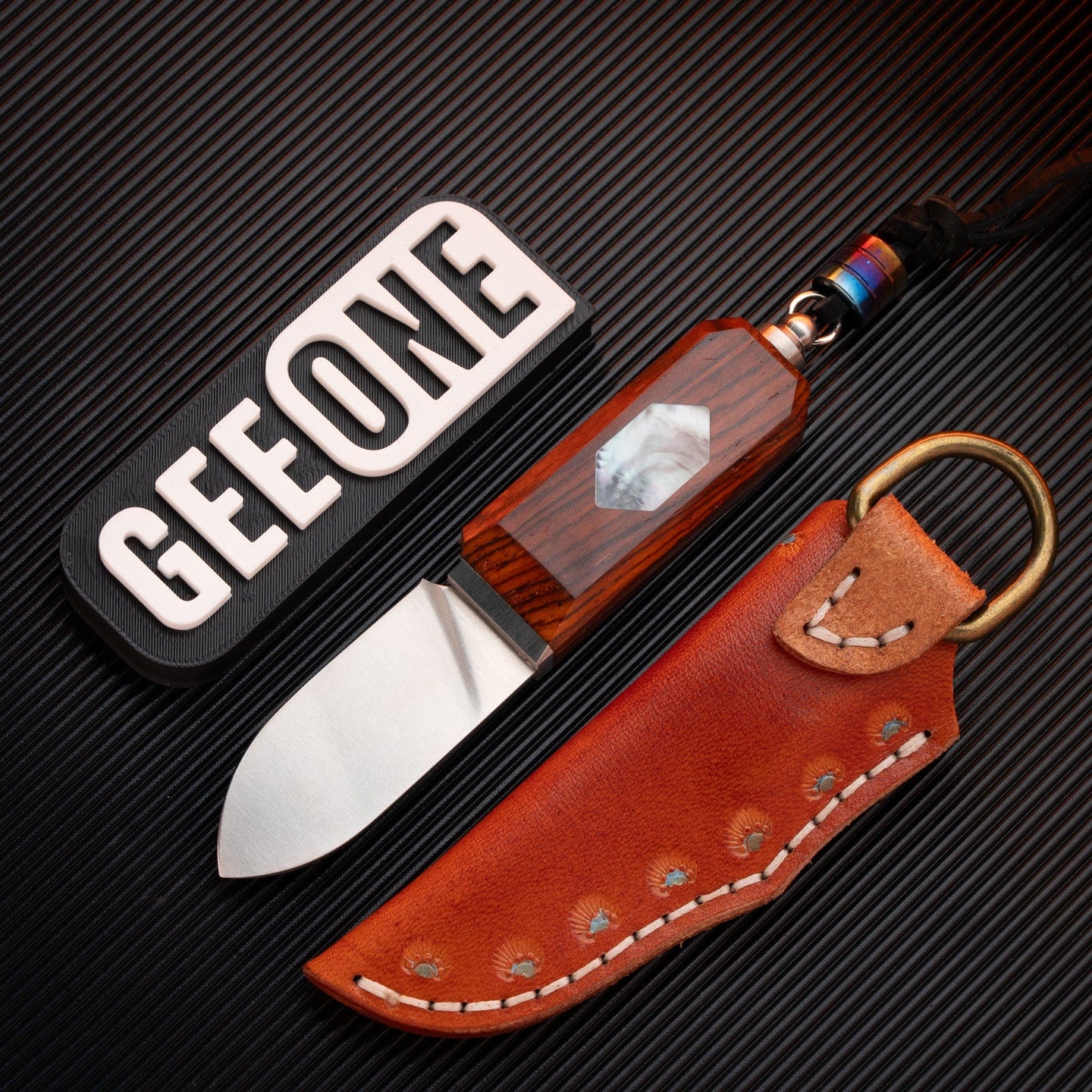 Pocket Knife – GEEOne Sweetie Knife | SKD Steel Nitrogen Steel Dalbergia Rosewood EDC