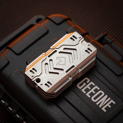 Fidget Slider – GEEOne Warshield | Stainless Steel Zirconium Copper Titanium EDC